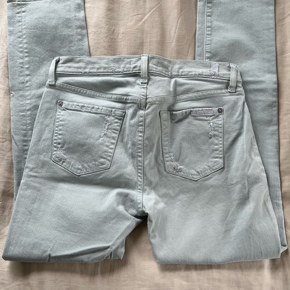 Seven for all Mankind Women's Light Gray Jeans